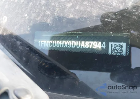 2013 Ford Escape Sel from USA, damaged, VIN 1FMCU0HX9DUA87944